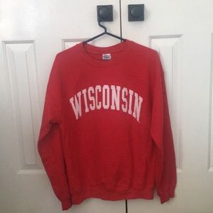 University of Wisconsin Red Crewneck Sweatshirt